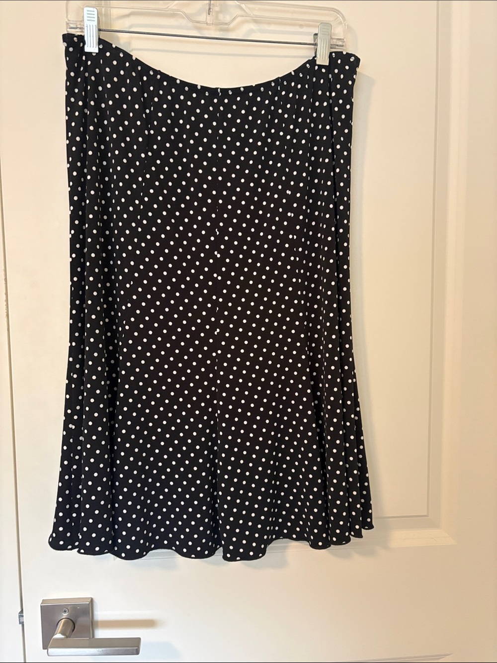 Lily Black and White Polka Dot Skater Skirt